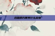 合租房方便养什么宠物