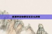 家里养宠物要宝宝怎么消毒