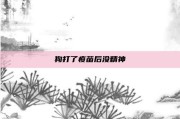 狗打了疫苗后没精神