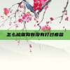 怎么检查狗有没有打过疫苗
