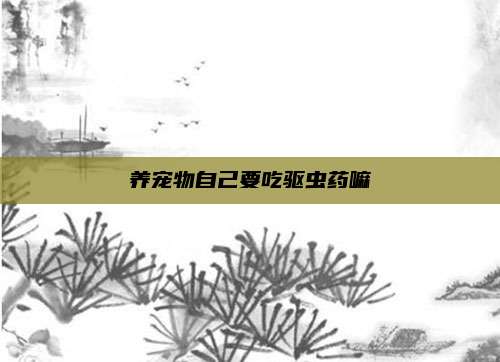 养宠物自己要吃驱虫药嘛