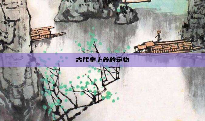 古代皇上养的宠物