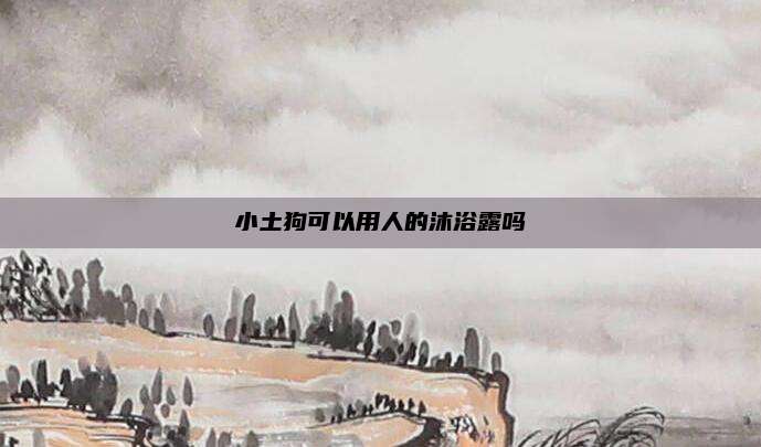 小土狗可以用人的沐浴露吗