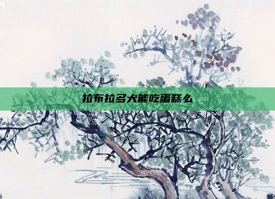 拉布拉多犬能吃蛋糕么