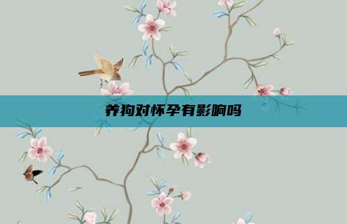 养狗对怀孕有影响吗